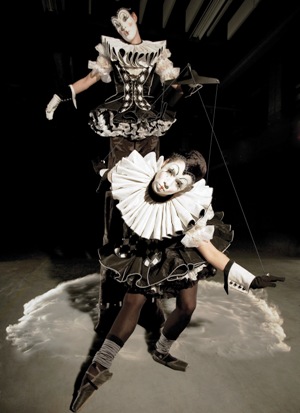 Pierrot en Ballerina - Steltentheater